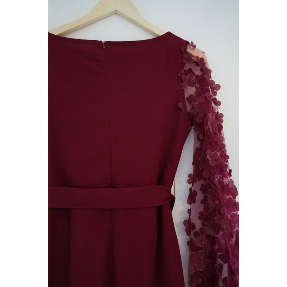 Velvet Flower Sleeve Dress Size Medium - Picture 5 of 5
